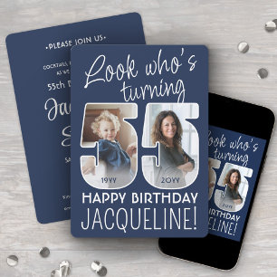 Invitation Couleurs DIY • Joyeux 55e Anniversaire 2 Photos
