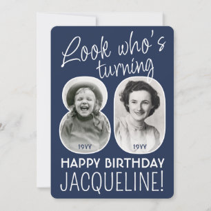 Invitation Couleurs DIY • Joyeux 80e Anniversaire 2 Photo