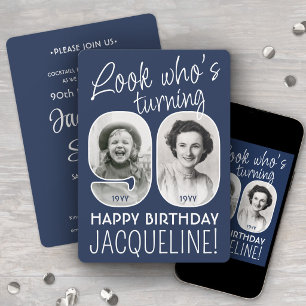 Invitation Couleurs DIY • Joyeux 90e Anniversaire à Vous 2 Ph
