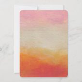 Invitation Couleurs du désert Mariage paysager Abstrait (Dos)