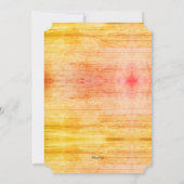 Invitation Couleurs du Lever de Soleil Bois Petit Déjeuner du (Dos)