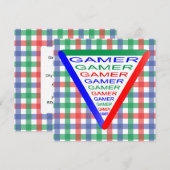 Invitation Couleurs du système de jeu Gamer 3 Ultimate RVB (Devant / Derrière)