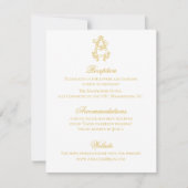 Invitation COULEURS ÉDITABLES AB Monogramme BA Monogramme Inv (Devant)