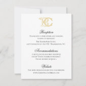 Invitation COULEURS ÉDITABLES BC Monogramme CB Monogramme Inv (Devant)