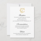 Invitation COULEURS ÉDITABLES CJ Monogramme JC Monogramme Inv (Devant)