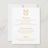 Invitation COULEURS ÉDITABLES MG Monogramme GM Monogramme Inv (Devant)