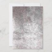 Invitation Couleurs gothiques rustiques Déjeuner nuptial d'Ha (Dos)