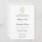 Invitation COULEURS MODIFIABLES CS Monogramme SC Monogramme I (Devant)