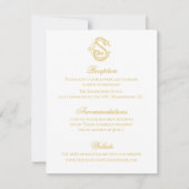 Invitation COULEURS MODIFIABLES CS Monogramme SC Monogramme I (Devant)