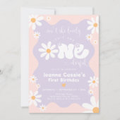 Invitation Couleurs modifiables UN Daisy Daisy Été Anniversai (Devant)