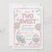 Invitation Couleurs Pastel Deux Douce Anniversaire de la Conf (Devant)