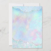Invitation couleurs pastel fausse brillance Confirmation (Dos)