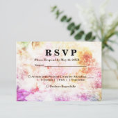 Invitation Couleurs printanières dans le menu Abstrait et ray (Debout devant)