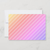 Invitation Couleurs printanières dans le menu Abstrait et ray (Dos)