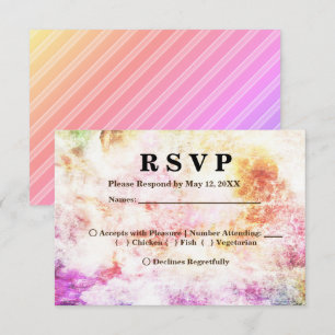 Invitation Couleurs printanières dans le menu Abstrait et ray