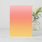 Invitation Couleurs simples - Jaune à Misty Pink ombre (Debout devant)