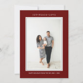 Invitation Couleurs simples | Merlot multiphoto verticale (Devant)