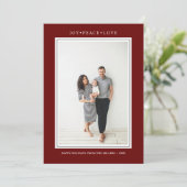 Invitation Couleurs simples | Merlot multiphoto verticale (Debout devant)