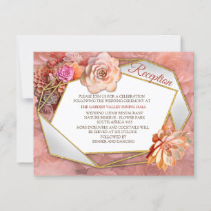 Invitation Couleurs Succulentes de broyage d'abricot