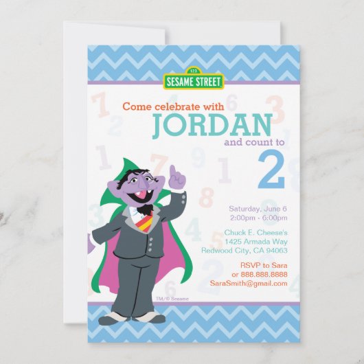Invitation Count von Count Anniversaire (Devant)