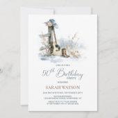 Invitation Country and Western Winter 50th Birthday Party (Devant)