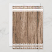 Invitation Country Baby Girl Douche Design (Dos)