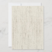 Invitation Country Barn Wood Coeurs Mariages (Dos)