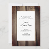 Invitation Country Barre Wood Junior / Senior Prom (Devant)