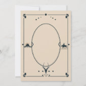 Invitation Country Chic Frame Cocktails Party 50e anniversair (Dos)