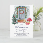 Invitation Country Christmas House Corporate Fête (Debout devant)