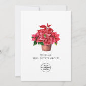 Invitation Country Christmas House Corporate Fête (Dos)