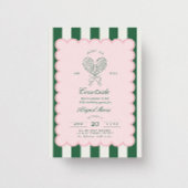 Invitation Country Club Court Side Racquet Tennis Birthday