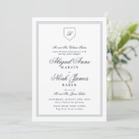 Country Club Formal Elegant Bleu Mariage rayé