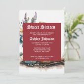 Invitation Country Cowgirl Boots Flower Hat Texas (Debout devant)