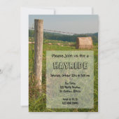 Invitation Country Farm Hayride (Devant)