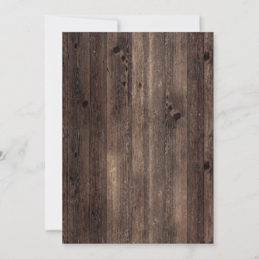 Invitation Country Grange String Lights tournesol 18e anniver (Dos)