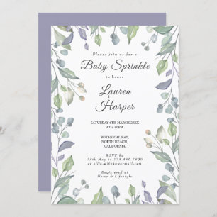 Invitation Country Green Baby Sprinkle / Douche