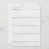 Invitation Country Love Western Rustic Cowboy Fête des mariée (Dos)