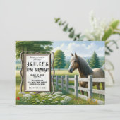 Invitation Country Pony Horse fête d'anniversaire (Debout devant)