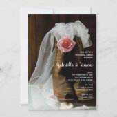 Invitation Country Rose Cowboy Boots Western Rehearer Dîner (Devant)