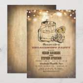 Invitation Country Russe Boots Parti d'engagement (Devant / Derrière)