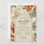 Invitation Country Terracotta Beige Sage Watercolor Rehearsal (Devant)