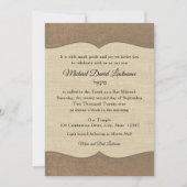Invitation Country Western Rustic Bar Mitzvah (Devant)