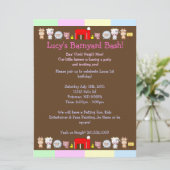 Invitation Coup de basse-cour (Debout devant)