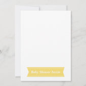 Invitation Coup de canard en caoutchouc avec le Baby shower d (Dos)