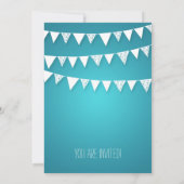 Invitation Coup de coeur de la fête du Ménage Turquoise (Dos)