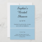 Invitation Coup de coeur de la mariée Coup de projecteur de m (Dos)