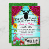 Invitation Coup de déchets blancs (Devant / Derrière)