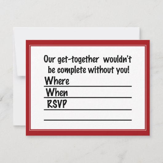 Invitation Coup de feu doux (anti-Valentin) (Dos)