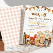 Invitation Coup de pied Citrouille Footballs Couples Douche